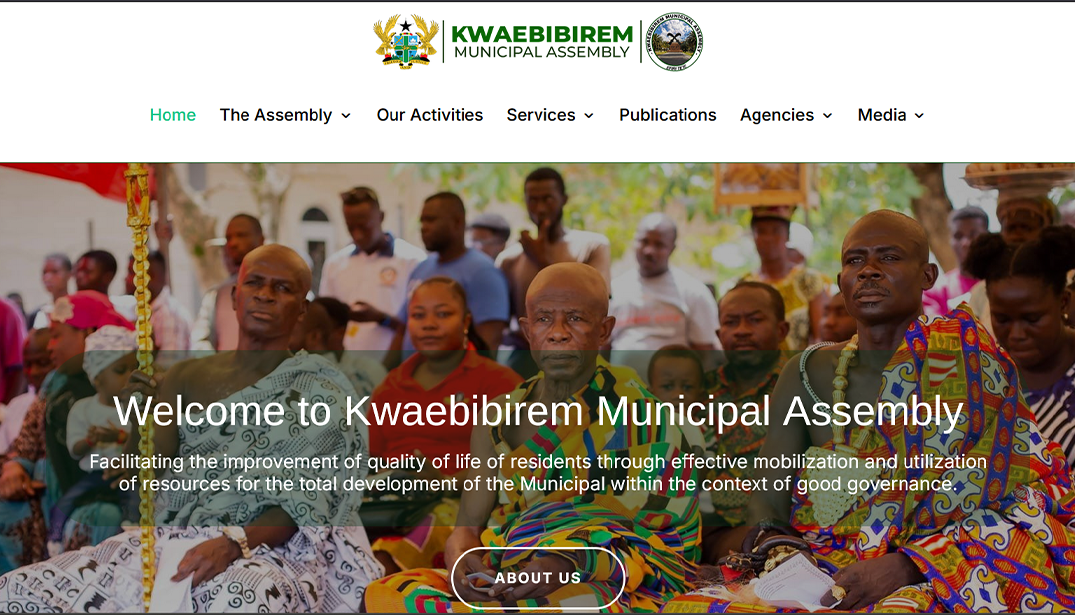 Website Development – Kwaebibirem Municipal Assembly